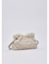 Borsa Riccy piccola in pelliccia sintetica Liu Jo – Panna