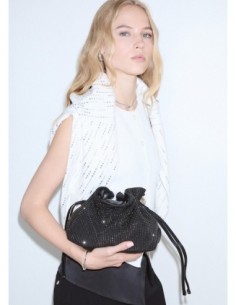 Borsa Riccy piccola con strass Liu Jo – Nero - foto 1