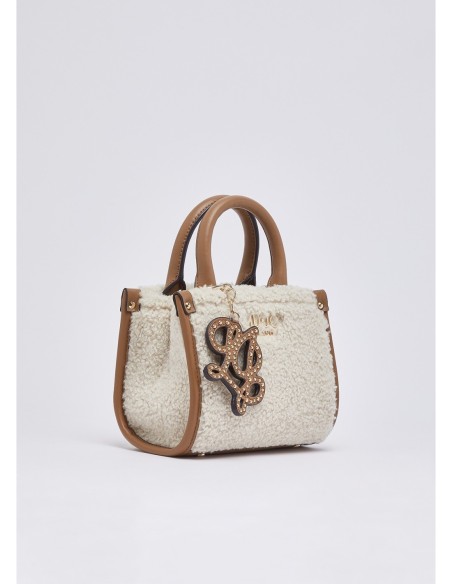 Borsa mini in teddy Liu Jo – Panna - foto 3