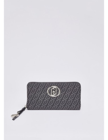 Portafoglio zip around monogram Liu Jo – Nero - foto 1