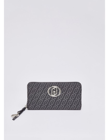 Portafoglio zip around monogram Liu Jo – Nero - foto 1