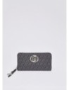 Portafoglio zip around monogram Liu Jo – Nero Portafoglio zip around monogram Liu Jo – Nero