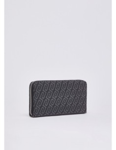 Portafoglio zip around monogram Liu Jo – Nero - foto 1 2