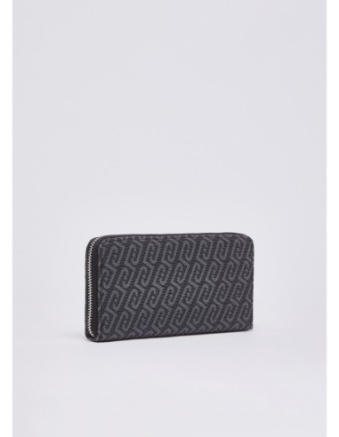 Portafoglio zip around monogram Liu Jo – Nero - foto 2