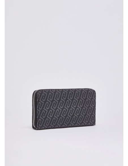 Portafoglio zip around monogram Liu Jo – Nero - foto 2