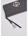 Portafoglio zip around monogram Liu Jo – Nero Portafoglio zip around monogram Liu Jo – Nero