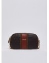 Camera bag media con banda a contrasto Liu Jo – Marrone scuro