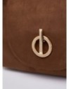 Borsa a mano media in microfibra con borchie Liu Jo – Tabacco