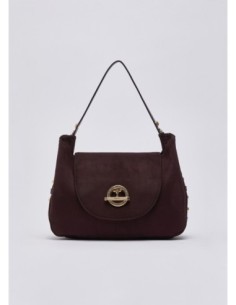 Borsa a mano media in microfibra con borchie Liu Jo – Melanzana - foto 1 2