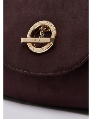 Borsa a mano media in microfibra con borchie Liu Jo – Melanzana - foto 5