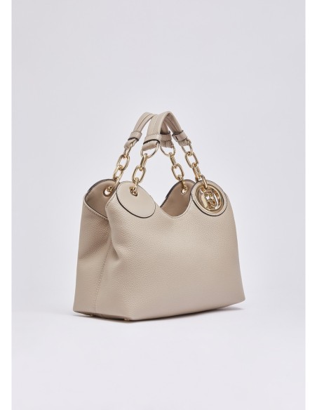Borsa a mano piccola effetto bottalato Liu Jo – Bianco - foto 2