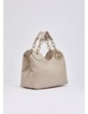 Borsa a mano piccola effetto bottalato Liu Jo – Bianco