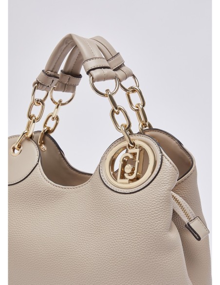 Borsa a mano piccola effetto bottalato Liu Jo – Bianco - foto 5