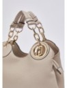 Borsa a mano piccola effetto bottalato Liu Jo – Bianco