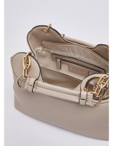 Borsa a mano piccola effetto bottalato Liu Jo – Bianco - foto 6