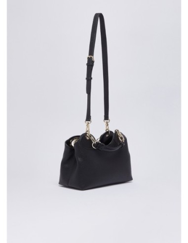 Borsa a mano piccola effetto bottalato Liu Jo – Nero/oro - foto 4