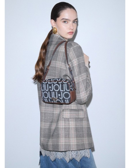 Camera bag piccola con lettering logo Liu Jo – Nero - foto 1