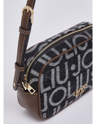 Camera bag piccola con lettering logo Liu Jo – Nero - foto 5