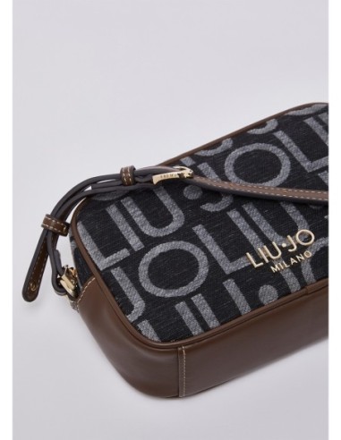 Camera bag piccola con lettering logo Liu Jo – Nero - foto 6