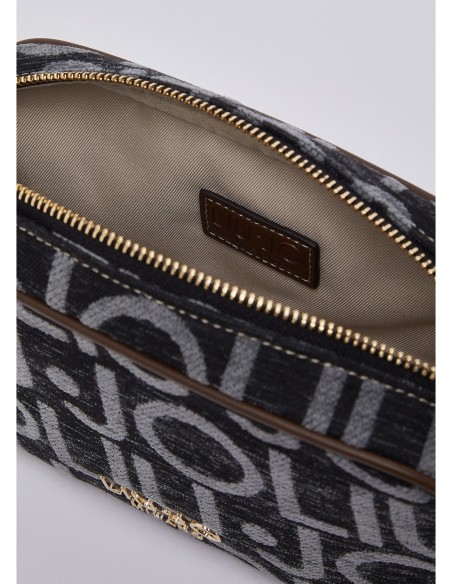 Camera bag piccola con lettering logo Liu Jo – Nero - foto 7