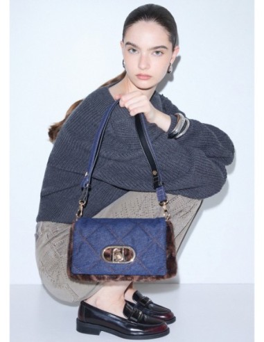 Borsa LaPuffy media Liu Jo – Blu denim - foto 1