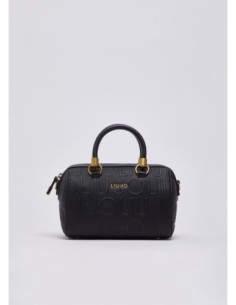 Borsa a mano piccola con logo debossed Liu Jo – Nero - foto 1 2