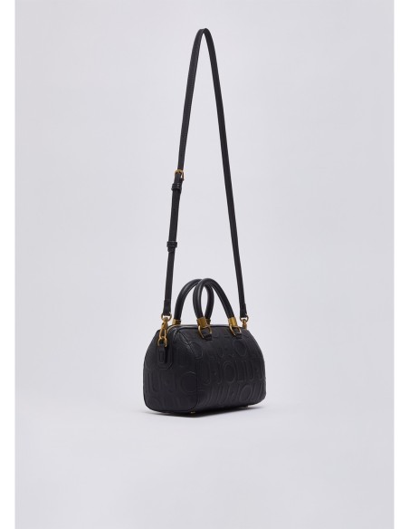 Borsa a mano piccola con logo debossed Liu Jo – Nero - foto 4