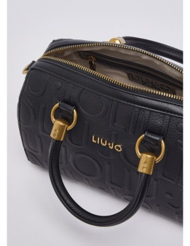 Borsa a mano piccola con logo debossed Liu Jo – Nero - foto 7
