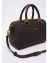 Borsa a mano piccola con logo debossed Liu Jo – Marrone scuro