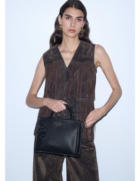 Borsa piccola con charm effetto bottalato Liu Jo – Nero - foto 1