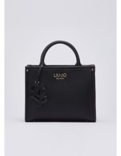Borsa piccola con charm effetto bottalato Liu Jo – Nero - foto 1 2