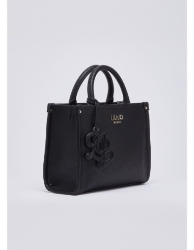 Borsa piccola con charm effetto bottalato Liu Jo – Nero - foto 3
