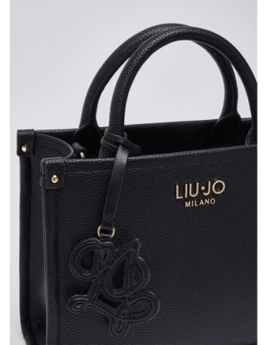 Borsa piccola con charm effetto bottalato Liu Jo – Nero - foto 5