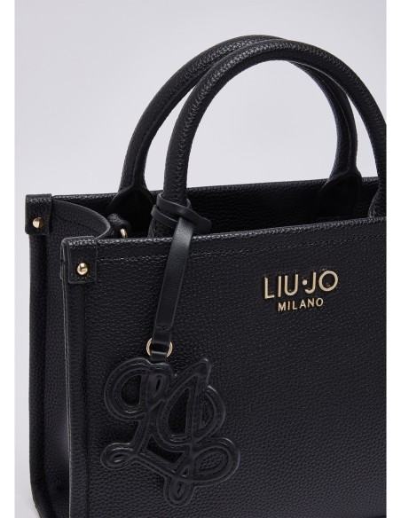 Borsa piccola con charm effetto bottalato Liu Jo – Nero - foto 5