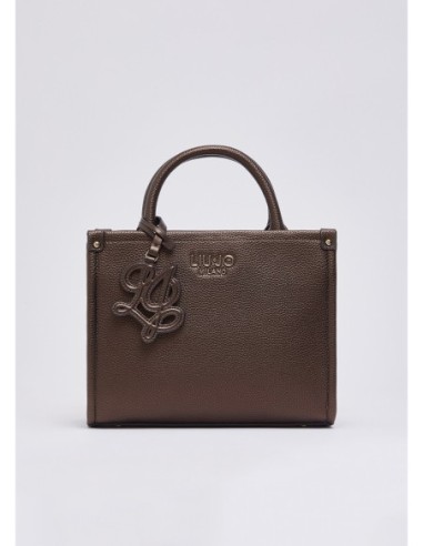 Borsa piccola con charm effetto bottalato Liu Jo – Testa di moro metallizzato - foto 2