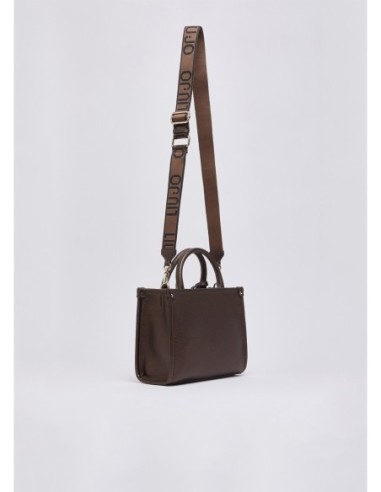 Borsa piccola con charm effetto bottalato Liu Jo – Testa di moro metallizzato - foto 4