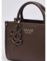 Borsa piccola con charm effetto bottalato Liu Jo – Testa di moro metallizzato Borsa piccola con charm effetto bottalato Liu Jo – Testa di moro metallizzato