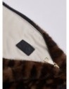 Borsa grande in pelliccia sintetica animalier Liu Jo – Nero animalier