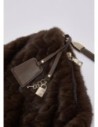Borsa grande in pelliccia sintetica Liu Jo – Marrone scuro