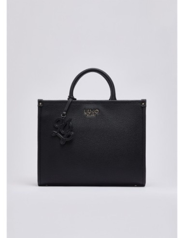 Borsa tote media effetto bottalato Liu Jo – Nero - foto 2