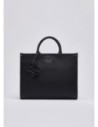 Borsa tote media effetto bottalato Liu Jo – Nero