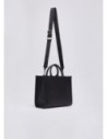 Borsa tote media effetto bottalato Liu Jo – Nero