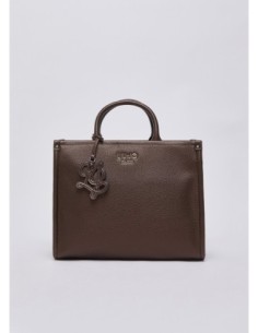 Borsa tote media effetto bottalato Liu Jo – Testa di moro metallizzato - foto 1