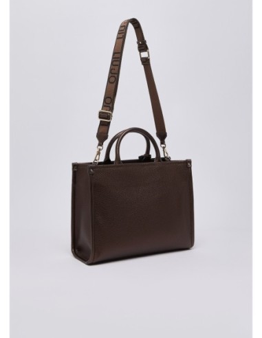 Borsa tote media effetto bottalato Liu Jo – Testa di moro metallizzato - foto 2
