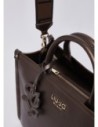 Borsa tote media effetto bottalato Liu Jo – Testa di moro metallizzato