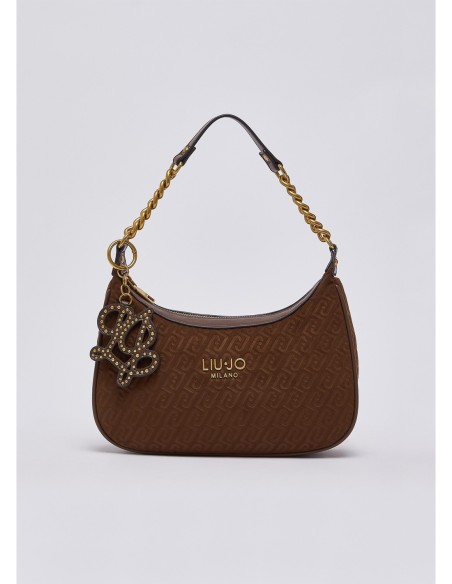 Borsa hobo piccola con catena Liu Jo – Tabacco - foto 1