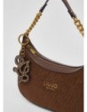 Borsa hobo piccola con catena Liu Jo – Tabacco