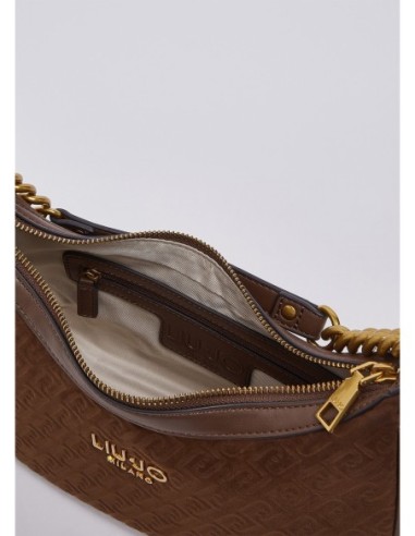 Borsa hobo piccola con catena Liu Jo – Tabacco - foto 4