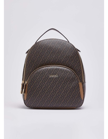 Zaino monogram effetto saffiano Liu Jo – Beige - foto 2