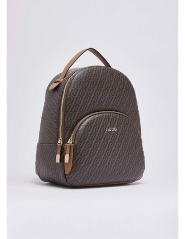 Zaino monogram effetto saffiano Liu Jo – Beige - foto 3
